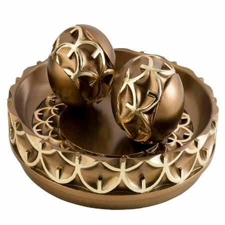 MANMADE Mystic Owl Bowl with Spheres - Gold MA3113370